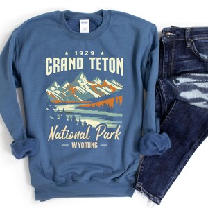 Grand Teton Sweatshirt Unisex Rundhals-Sweatshirt, Grand Teton National Park Wyoming Sweatshirt