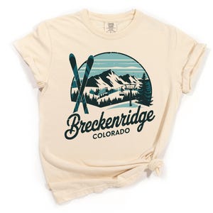 Breckenridge Colorado Shirt, Skiing Comfort Colors T-Shirt, Hoodie, Sweatshirt, Long Sleeve, Kids Tee, Mountain Adventure