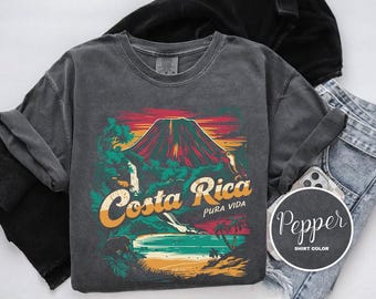 Costa Rica Shirt, Comfort Colors T-Shirt, Hoodie, Sweatshirt, Long Sleeve, Kids Tee, Tropical Adventure