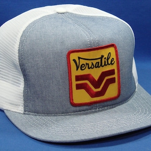 Versatile Tractor Logo SQ K-Brand K Products Mesh High Crown Trucker Hat Snapback US Assembled