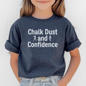 Girls Gymnastics Shirt: Chalk Dust & Confidence - Gymnast Tee