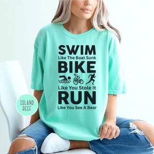 Funny Triathlon Shirt - Gift for Triathlete - Humorous Triathlete Top - Triathlon Gift - Perfect Gift for Race Runners - Gift for Athlete