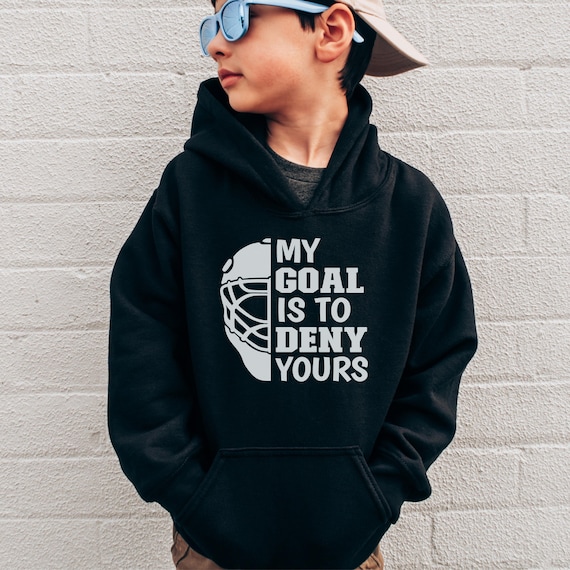 Hockey Goalie Hoodie - Youth Ice Hockey Hoodie - Goalie Gear - Gift for Hockey Goalie - Ice Hockey Goalie Hoodie- Hockey Colors - Hockey Fan