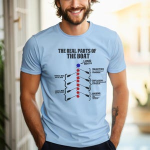 Funny Rowing Shirt - Rowing Enthusiast T-Shirt - Crew Team Shirt - Funny Boat Parts Tee - Rowing Gift Idea - Regatta Apparel - Rower Gift