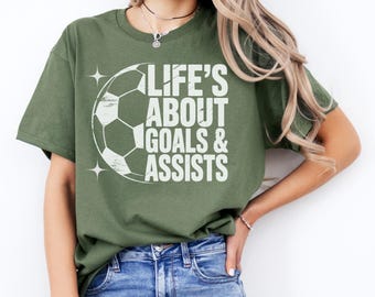 Soccer Goals Tee - Casual Sports Shirt - Gift for Soccer Lovers - Trendy Sports Shirt - Gift for Soccer Fans - Team Spirit Wear