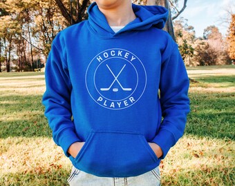 Youth Hockey Hoodie - Hockey Player Gift - Game Day Hoodie - Gift for Grandson - Hockey Apparel - Hockey Season Hoodie - Hockey Fan Gift