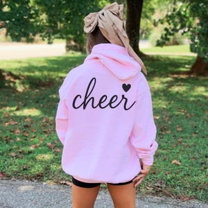 Girls Cheerleading Hoodie - Youth Cheer Sweatshirt Sizes S-XL - Gift for Cheerleader
