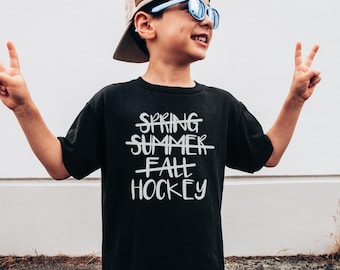 Hockey Shirt for Kids - Youth Sports Tee - Gift for Hockey Fan - Gift for Hockey Player - Hockey Season Shirt - Ice Hockey T-shirt