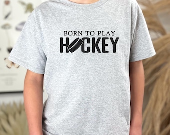 Ice Hockey Shirt - Youth Hockey Tee - Hockey Player Gift - Hockey Birthday Gift - Gift for Grandson - Gameday Outfit - Boys Sports Clothing