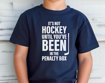 Funny Boys Hockey Shirt "Penalty Box" - Gift for Hockey Player - Ice Hockey T-shirt - Kids Hockey Apparel - Youth Hockey Gift