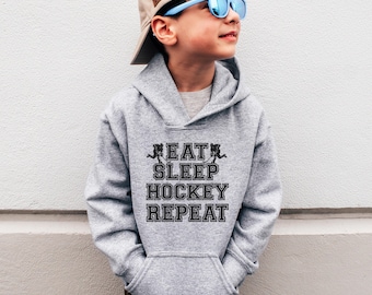 Youth Hockey Hoodie - Gift for Hockey Player - Ice Hockey Sweatshirt - Hockey Fan Gift - Kids Sports Apparel