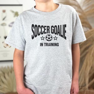 Kids Soccer Goalie Shirt - Girls Soccer Shirt - Boys Soccer Gift - Soccer Apparel - Goalkeeper T-shirt - Gift for Soccer Player