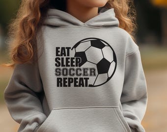 Girls Soccer Hoodie - Gift for Granddaughter - Youth Soccer Sweatshirt - Soccer Player Gift - Kids Soccer Apparel