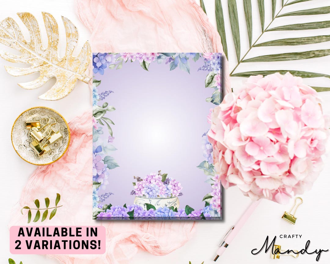 Hydrangea Dream Notepad - Tear Away Notepad - Floral Stationery
