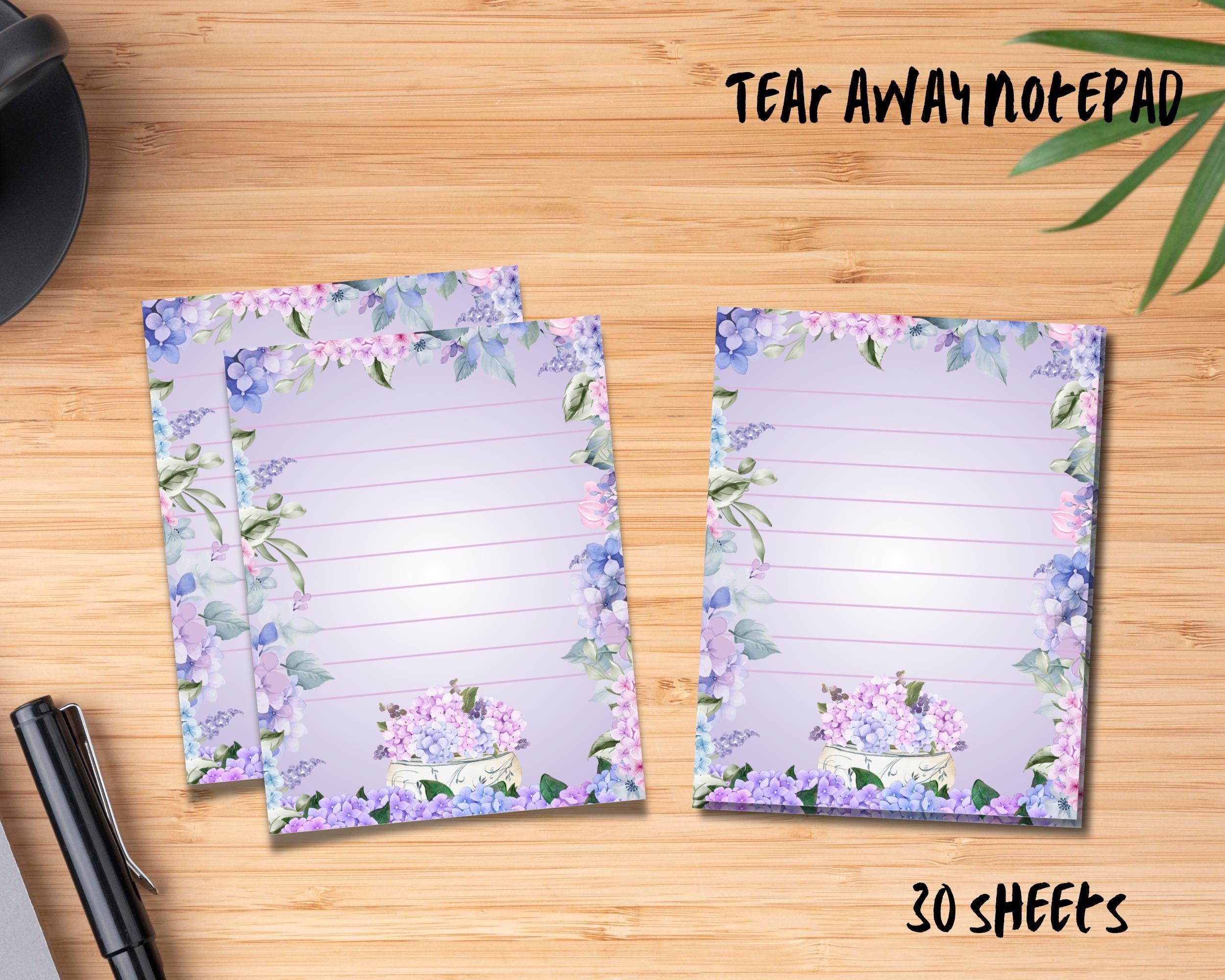 Hydrangea Dream Notepad - Tear Away Notepad - Floral Stationery