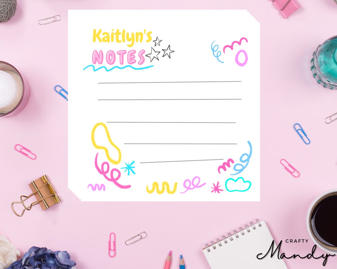 Kids Notepad - Personalized Lined to Do List - Memo Pad - Boys and ...