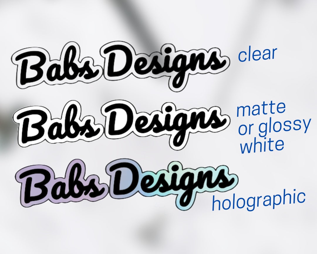 CUSTOM Die Cut Stickers, Custom Logo Stickers, Personalized Stickers ...