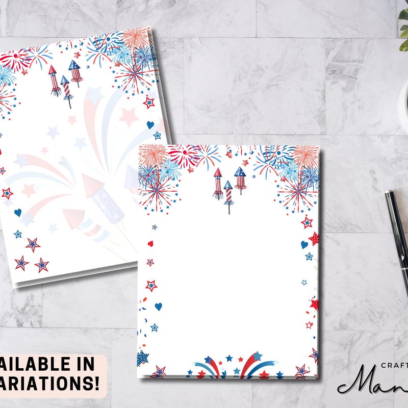 Notepad 4th July - Etsy