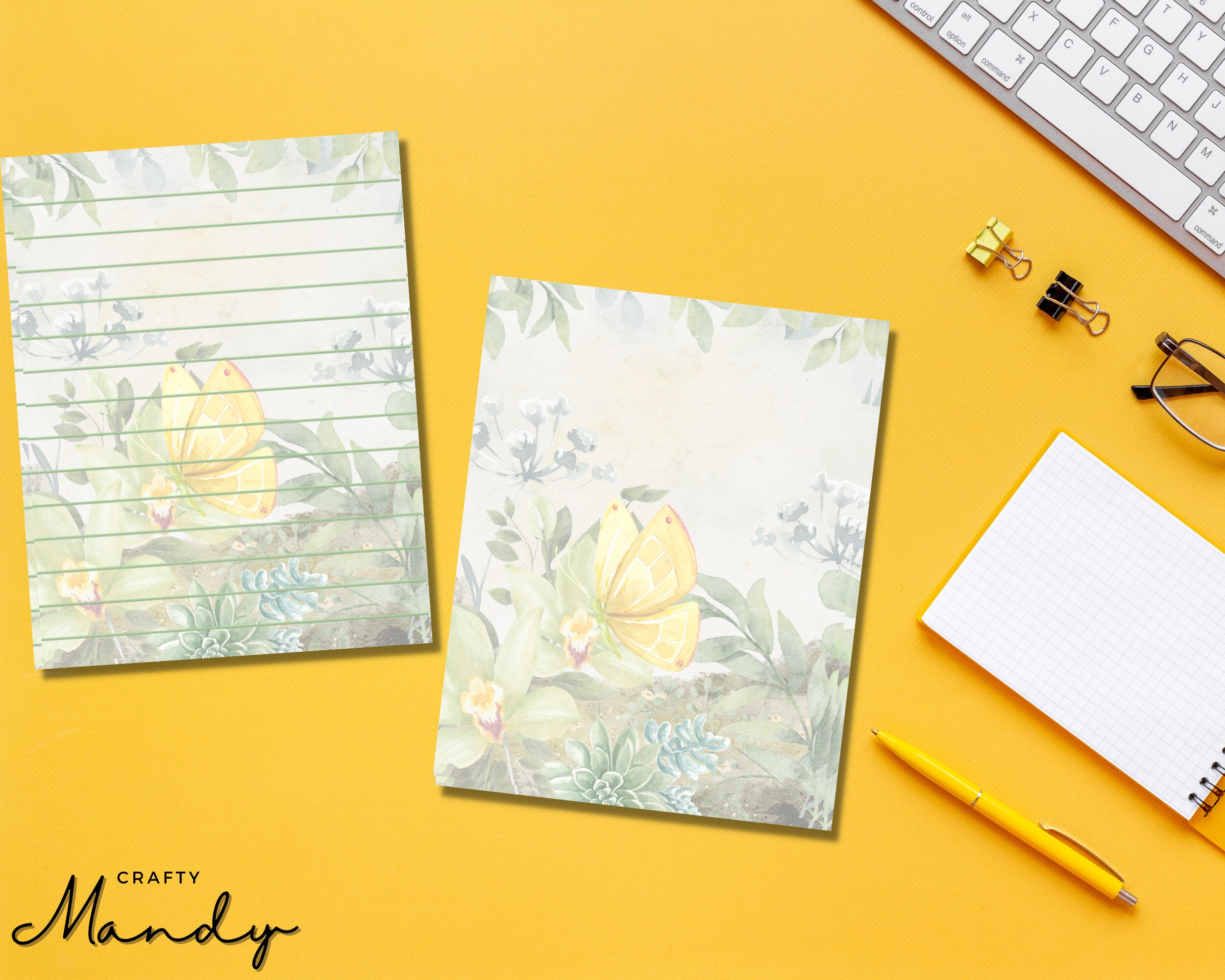Botanical Notepad BOTANICAL Notepad - Tear Away Notepad - Botanical Notepad - Memo Pad ...