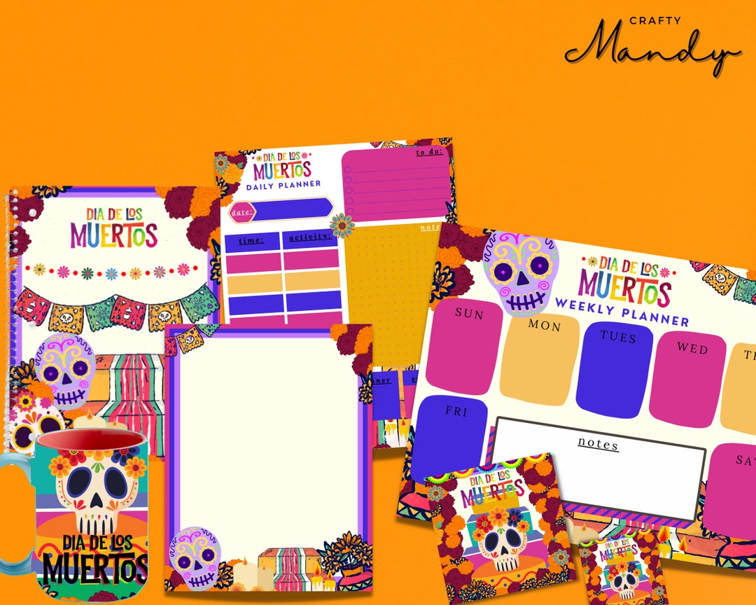 Dia De Los Muertos BUNDLE - Day of the Dead - Stationery Bundle ...
