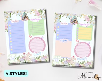 Easter Enchantment Let's DO THIS - Tear Away Notepad - Easter Notepad - Memo Pad - Daily Planner - April Planner | Crafty Mandy