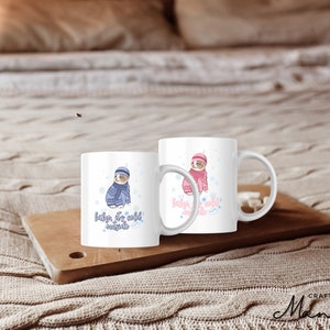 Cozy Cat Ceramic Mug, Baby Its Cold Outside, Cute Cat, Winter Holiday, Sweater Weather, Cozy Vibes, Cat Lover, Gift for Her | CRAFTY MANDY