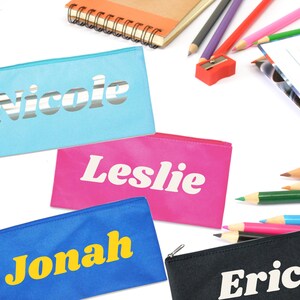 Personalized Kids Pencil Bag, Pencil Bag, Pencil Pouch, Cute Pencil Bag,  Name Bag, Pencil Name Bag, Cloth Bag, Pencil Bag | CRAFTY MANDY