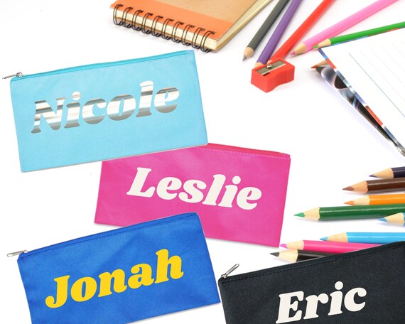 Personalized Kids Pencil Bag, Pencil Bag, Pencil Pouch, Cute