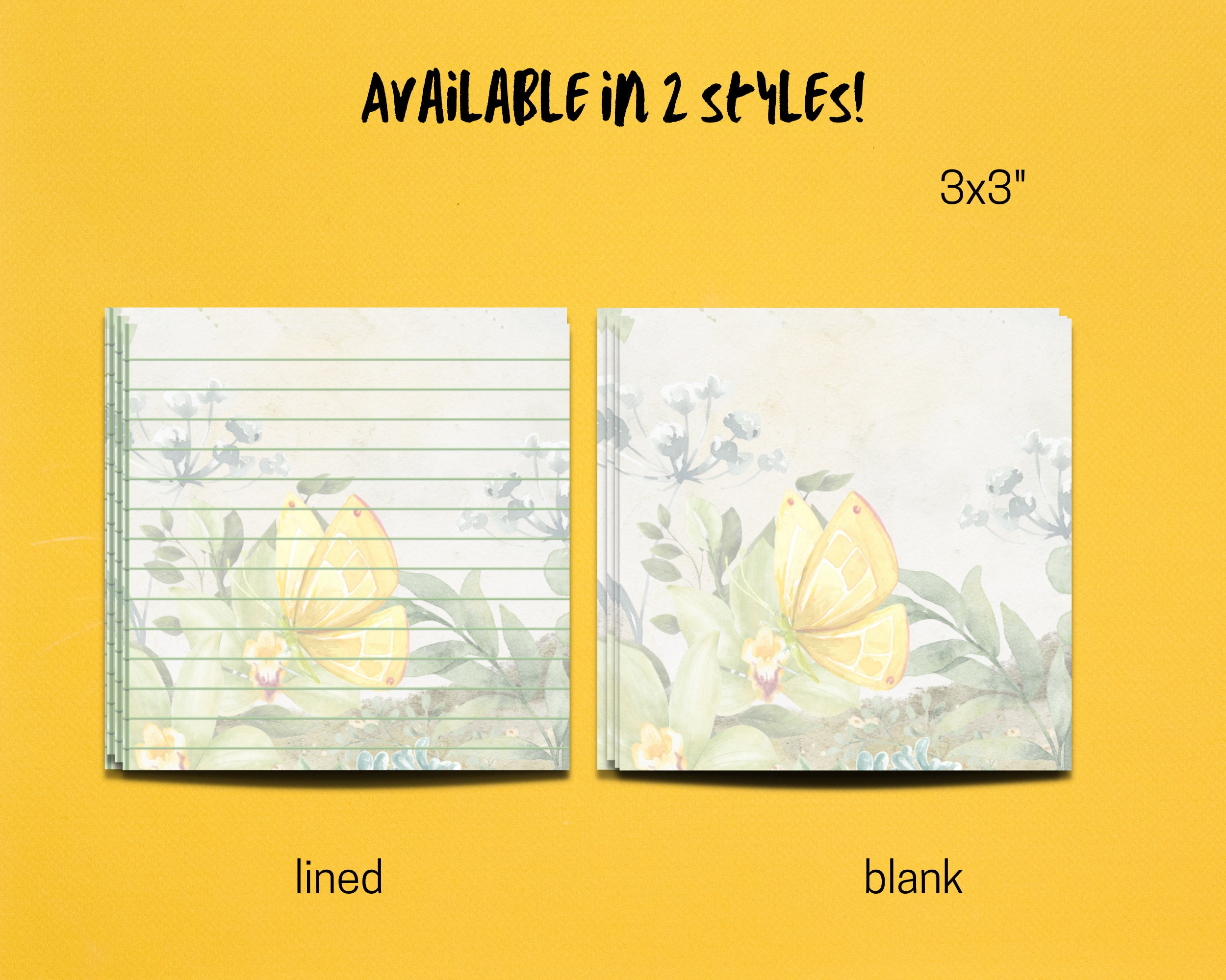 BOTANICAL Garden Sticky Notes | Sticky Notes | Post-it® Notes | Floral ...