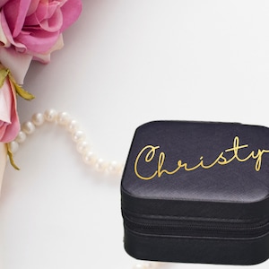 Custom jewelry box Jewellery box jewellery ring box travel jewellery case girls jewellery box jewelry box with name bridesmaid proposal