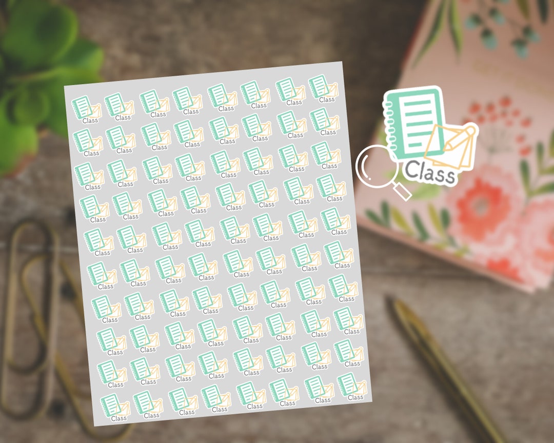 Custom Stickers | CLASS Planner Stickers, Class Stickers, Kiss-cut ...