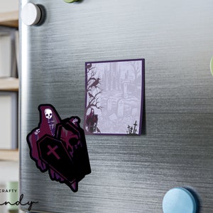 Spooky Skeleton Magnet | Fridge Magnet | Skull Magnet  | Skeleton Magnet | Spooky Szn |  CRAFTY MANDY