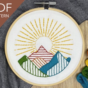 Hand Embroidery Pattern PDF, Instant Digital Download PDF Pattern