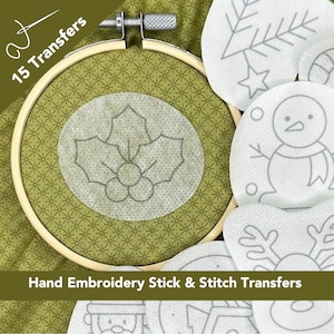  51Pcs Stick and Stitch Embroidery Paper-Hand Wash