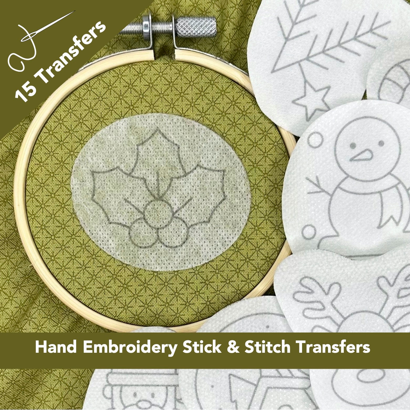 Cute Floral Hand Embroidery Pattern, Stick and Stitch Transfer Patch, Peel  and Stick Embroidery Paper, Trendy Embroidery Pack for Clothes 