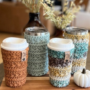 Mineral Creek Cup Cozy Pattern, Crochet Pattern, Digital Download, Crochet Cup Cozy, Boho Crochet, Easy Crochet, Sustainable, Crochet Gift