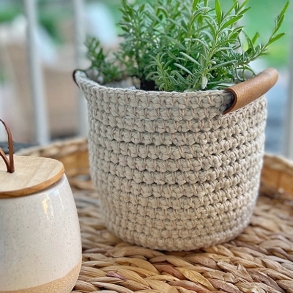 Crochet cover for 6,8,or 10 inch planter pots,Easy Beginner Friendly Pattern,Digital Download,Handmade Gift for her,Modern Home,Porch Decor