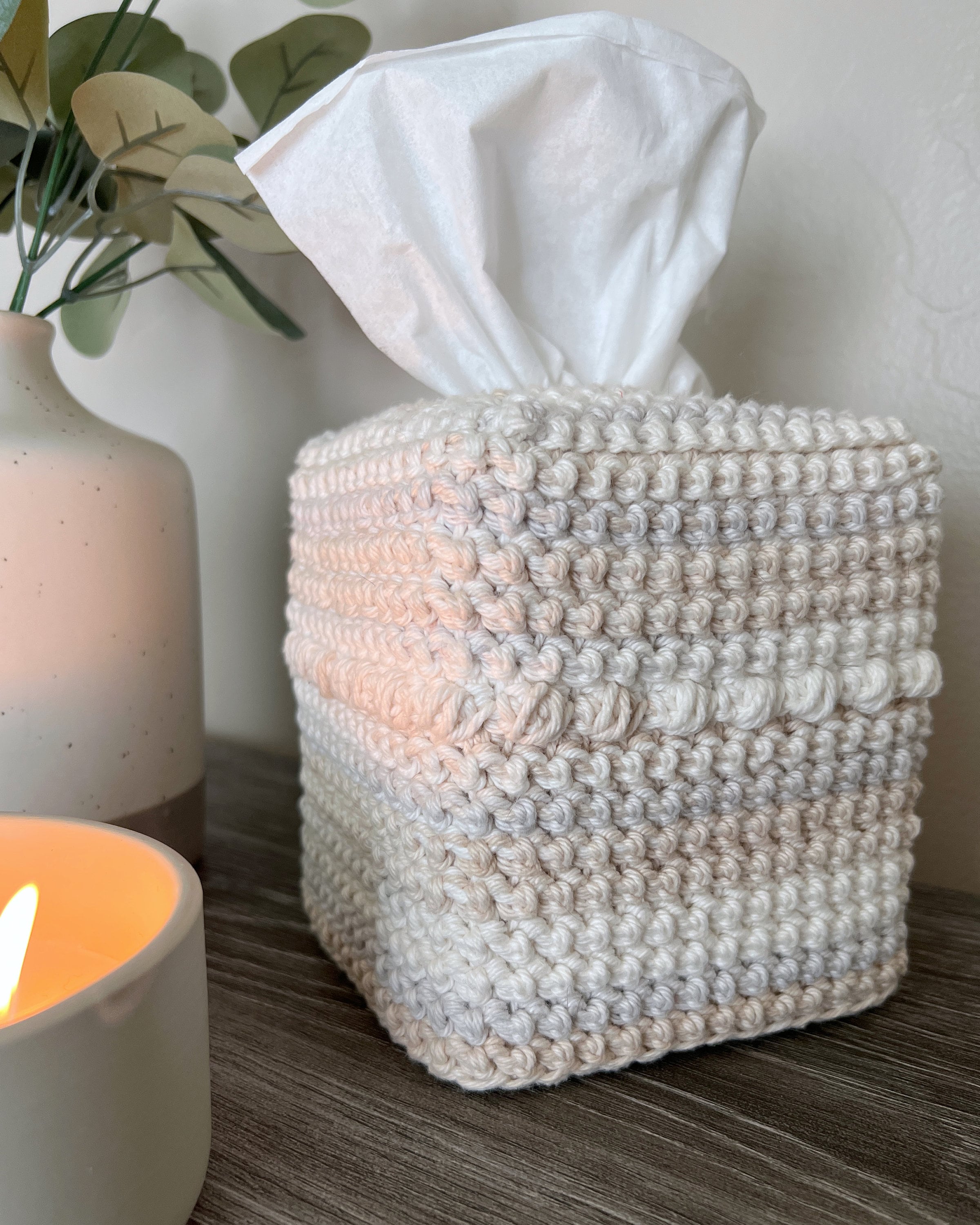 Sneffels Crochet Tissue Box Cover, Rectangle or Square,Crochet Pattern, Digital Download, Home Decor, Modern Crochet, Easy, Minimalist Style