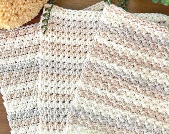 3 Crochet Spa Cloth Patterns: Cimarron Collection, 2 Sizes each (PDF Digital Download)