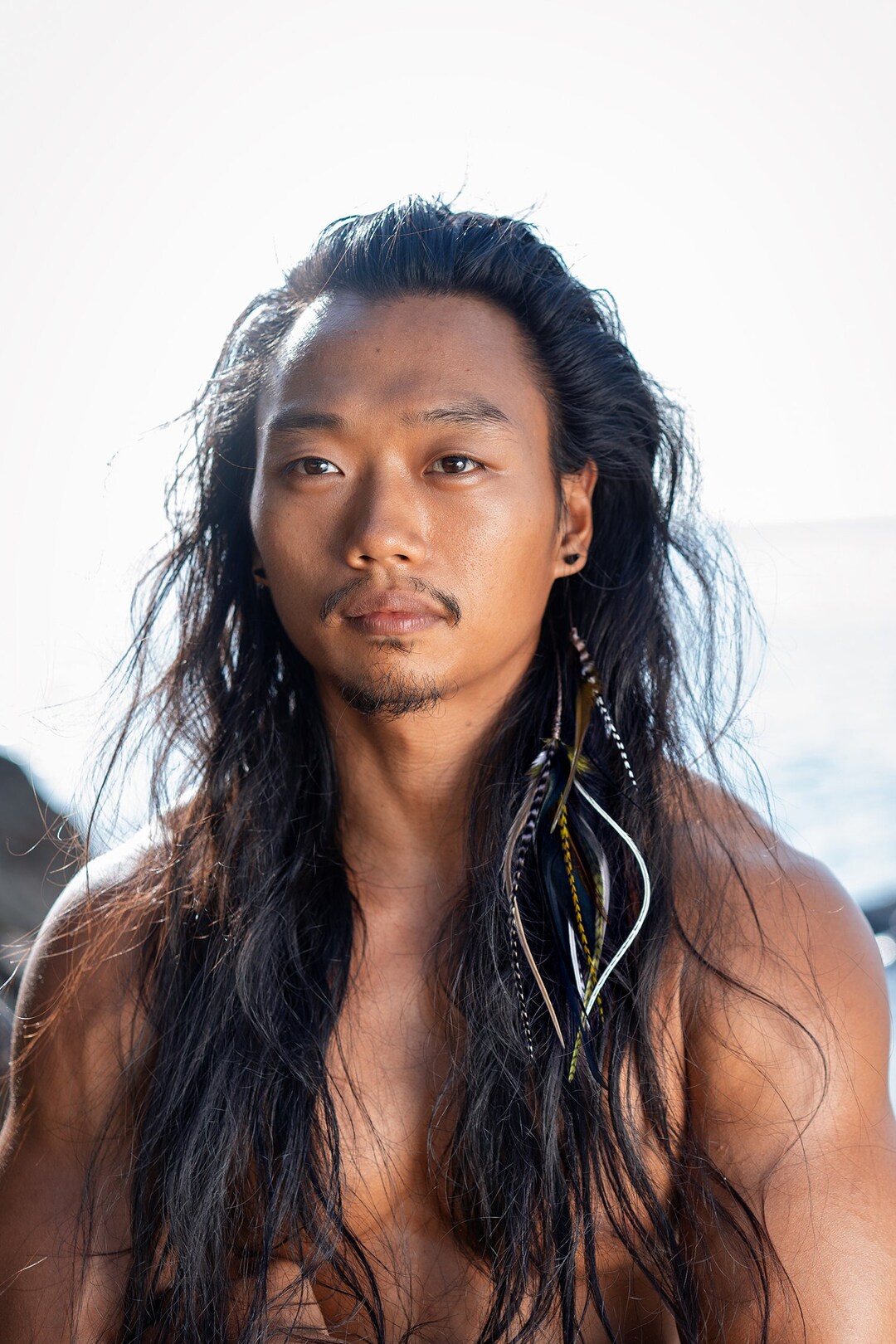 Hair Feathers. Black Feathers on Clip. Man's Feathers. Etsy