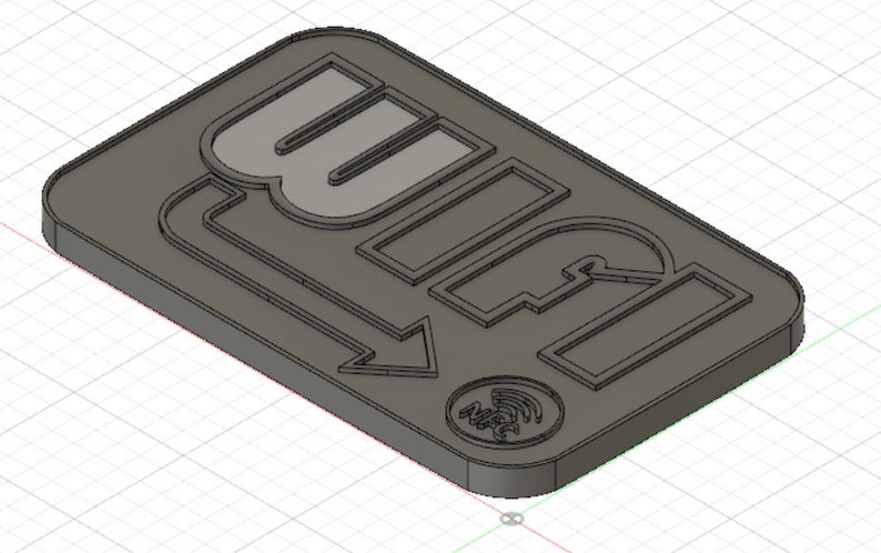 Digital Download: 3D Printable Retro NFC Wifi Sign Stylish &amp; - Etsy