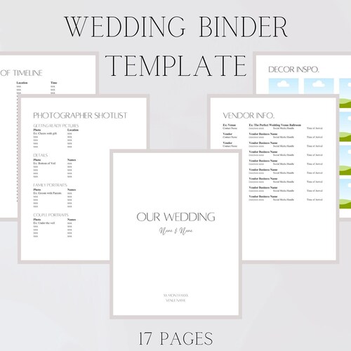 Canva Wedding Binder Template INSTANT DOWNLOAD Etsy Canva Wedding Binder Template INSTANT DOWNLOAD Etsy