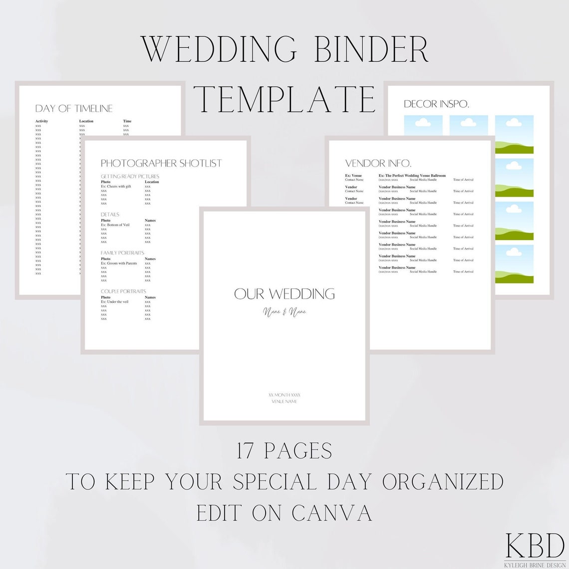 Canva Wedding Binder Template INSTANT DOWNLOAD Etsy Canva Wedding Binder Template INSTANT DOWNLOAD Etsy