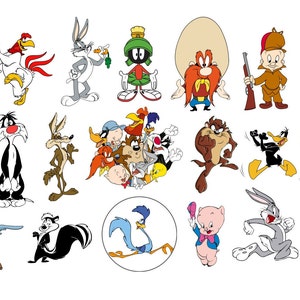20 peças Looney Tunes png.