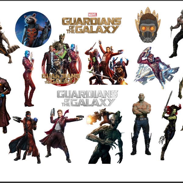 17 piece Guardian of the Galaxy png