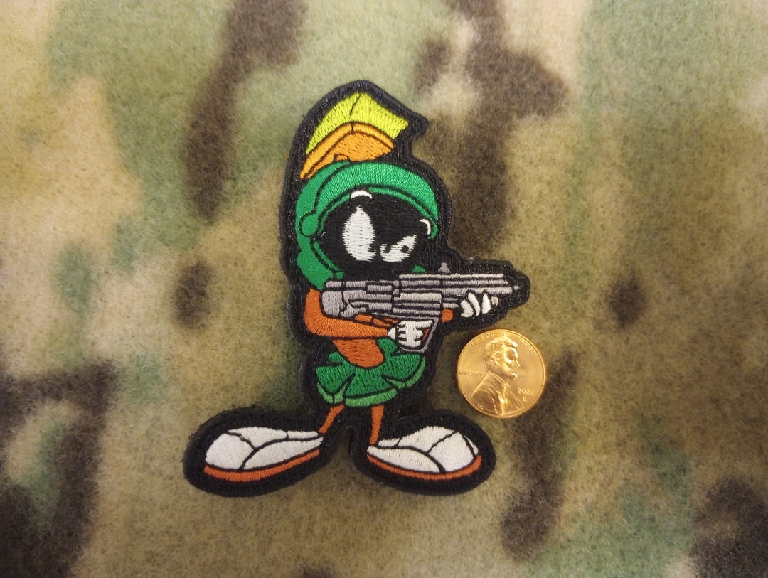 Patch Officiel Looney Tunes - Marvin Le Martien Corps Complet - Brodé Thermocollant