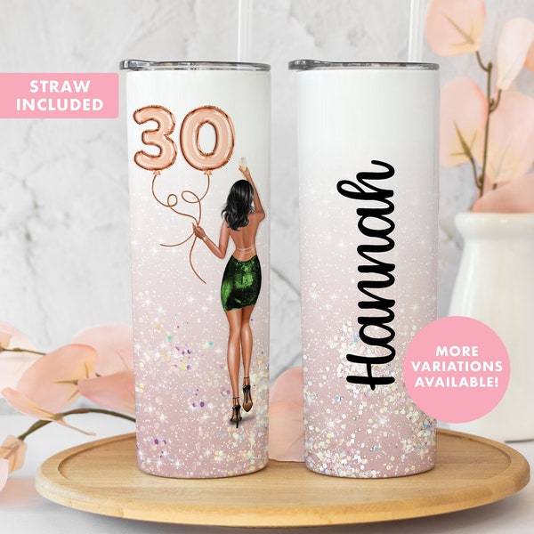 Personalized 30th Birthday Tumbler, 30th Birthday Gift For Her, 30th Birthday Cup, 30th Birthday Gift For Woman, Gift For 30 Year Old