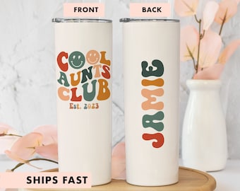 Cool Aunts Club Tumbler, Cool Aunt Club Cup, New Aunt Gift, Cool Aunt Club Travel Cup, Cool Aunt Club, New Aunt Tumbler