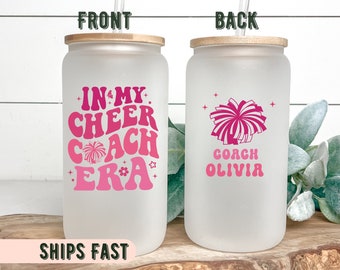 In My Cheer Coach Era Cup, Cheer Coach Ice Coffee Cup, Cheer Coach Gifts, Cheer Coach Cup, Cheer Coach Glass Tumbler, Cheer Coach Coffee Cup