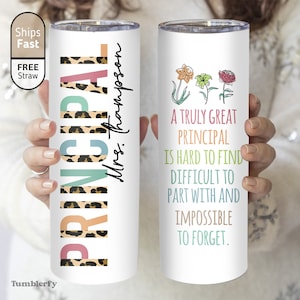 Personalized Principal Tumbler, Principal Gift, Principal Appreciation Gift, Custom Principal Cup, Gift For Principal